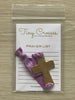 GOLD: Grape Tiny Crosses Prayer Bracelet